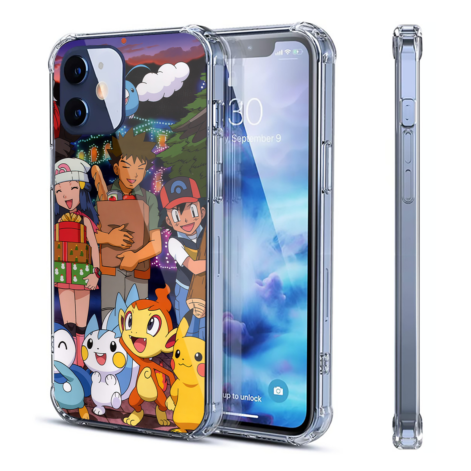 （画像用） ポケットモンスター Pokémon 【iPhone 12シリーズ対応】透明スマホケース（クリアソフトケース）
